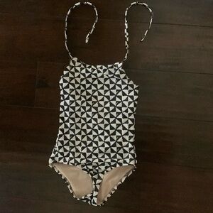 Vanilla/Beach one piece girls swimsuit. VGUC.